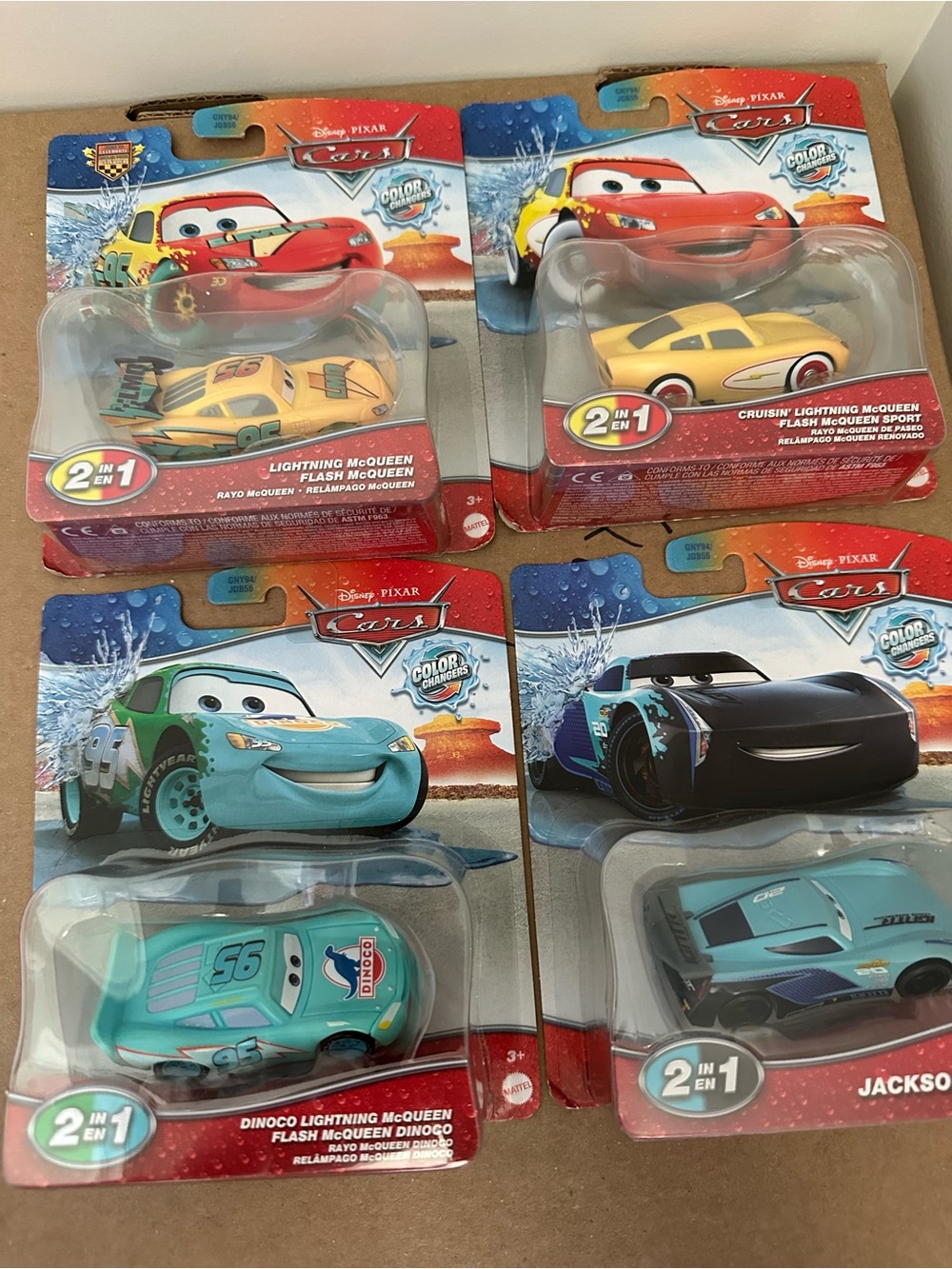 Disney Pixar Cars Color Changers Jackson Storm and lightning mcqueen